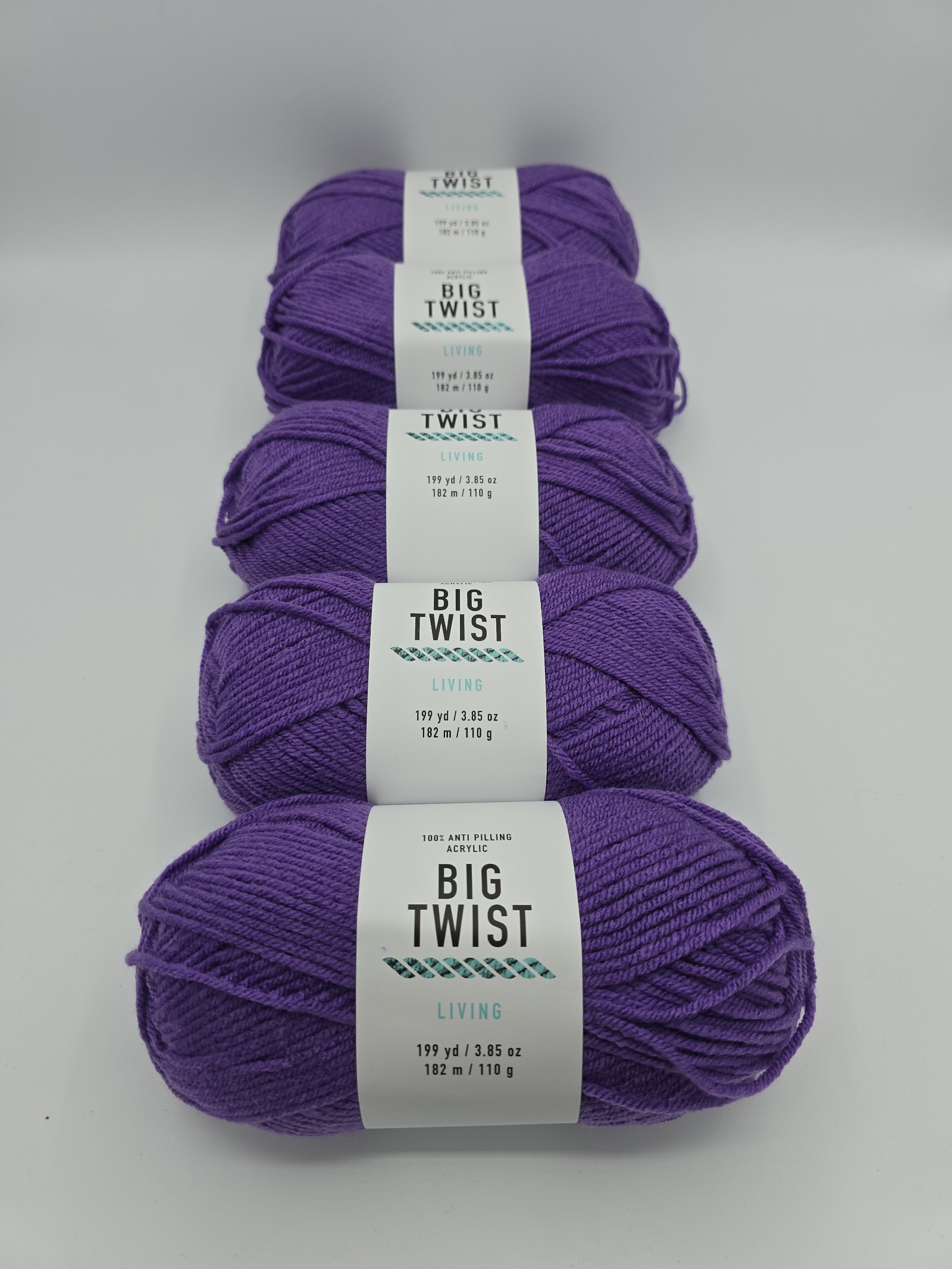 Big Twist Living yarn lot of 5 NEW in Purple Magic