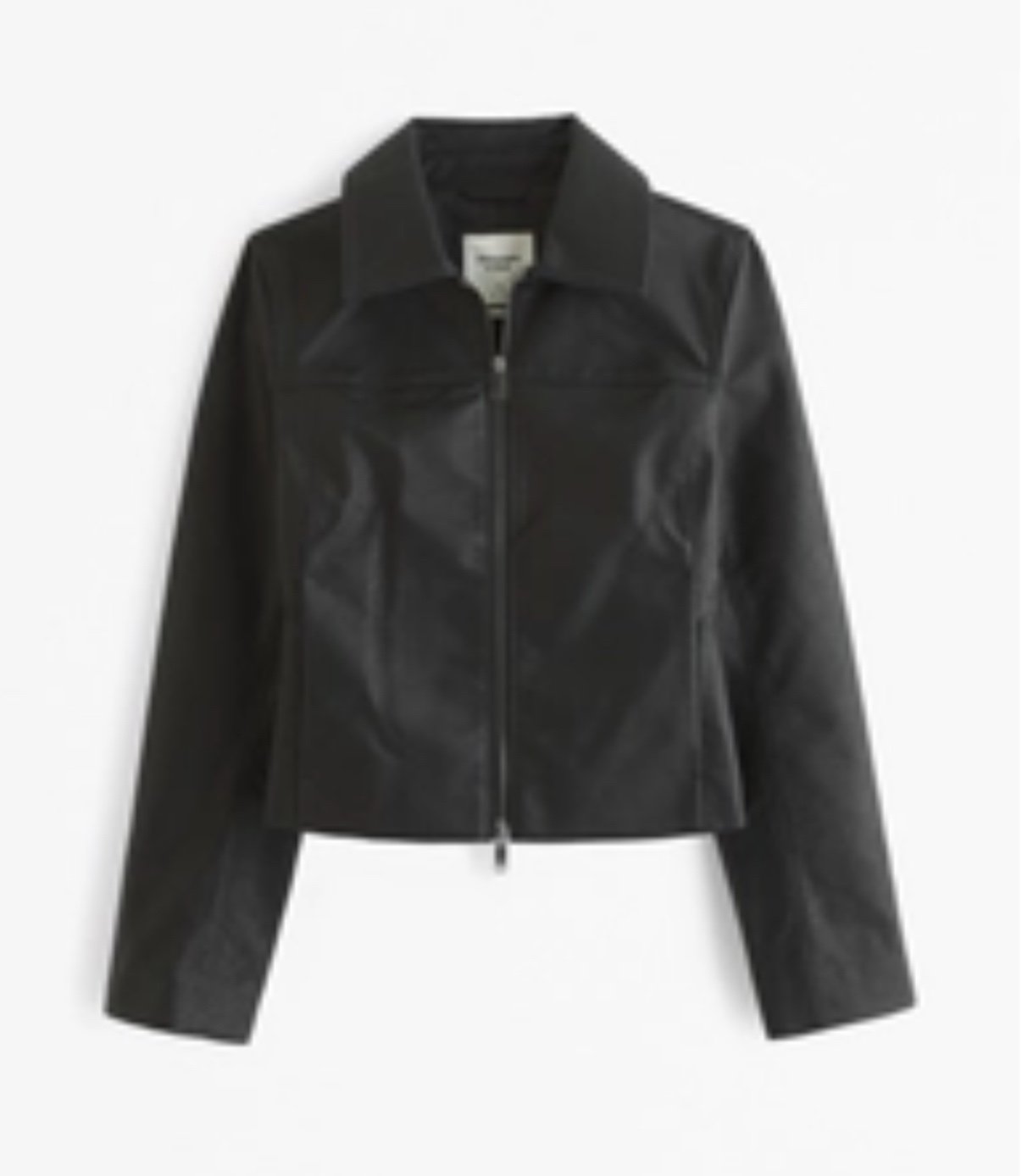 Abercrombie Vegan Leather Zip Jacket