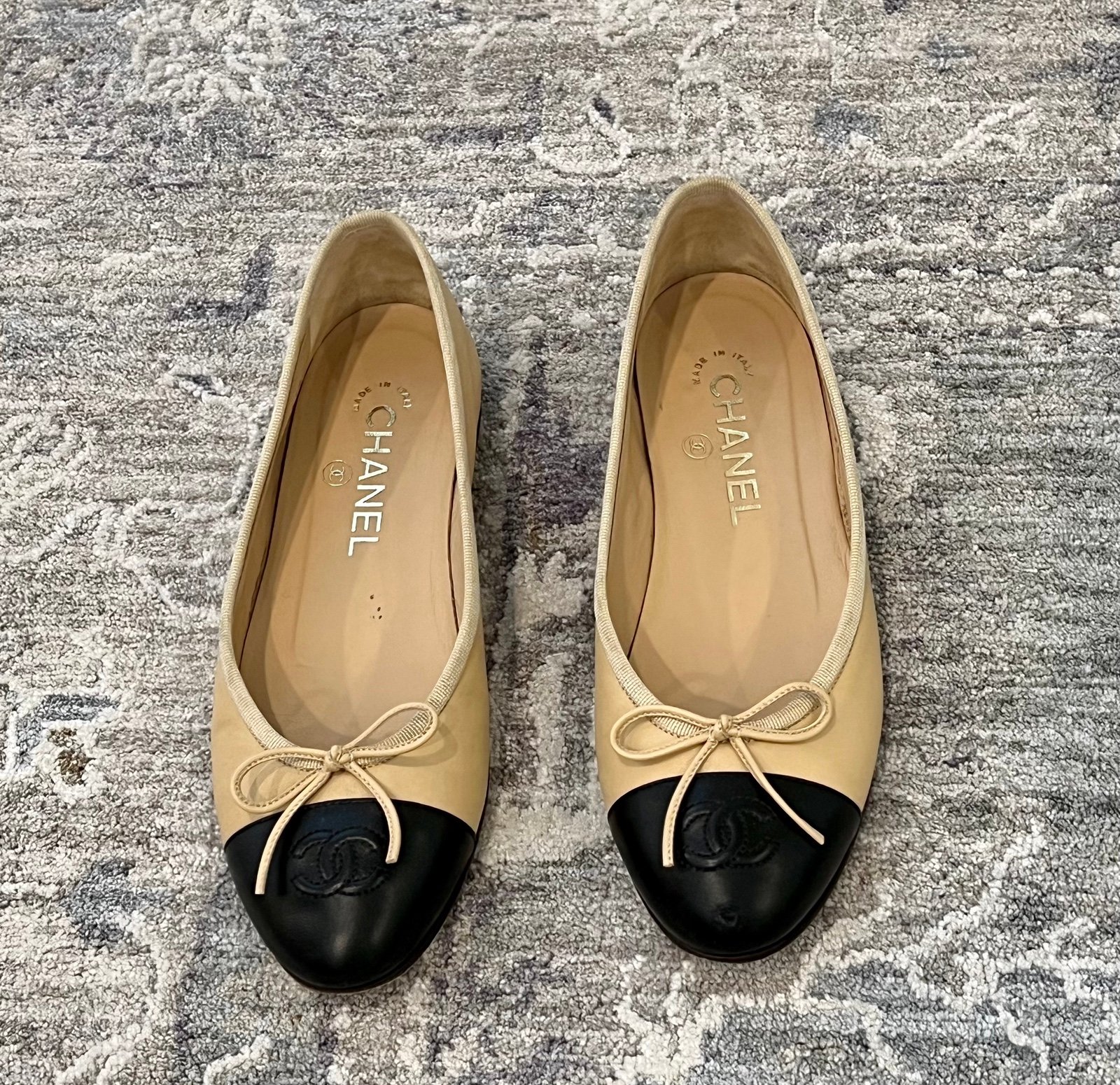 Chanel Nude Ballet Flats
