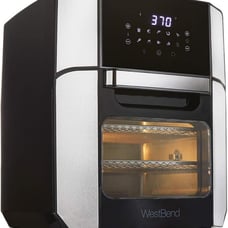 West Bend AFWB12BK13 Electric Air Fryer Oven, Countertop Air Fryer Rotisserie Co