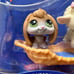 2006 LPS Rare Rabbit 185 Lamb 186 Pet Pairs Basket MIB NRFB