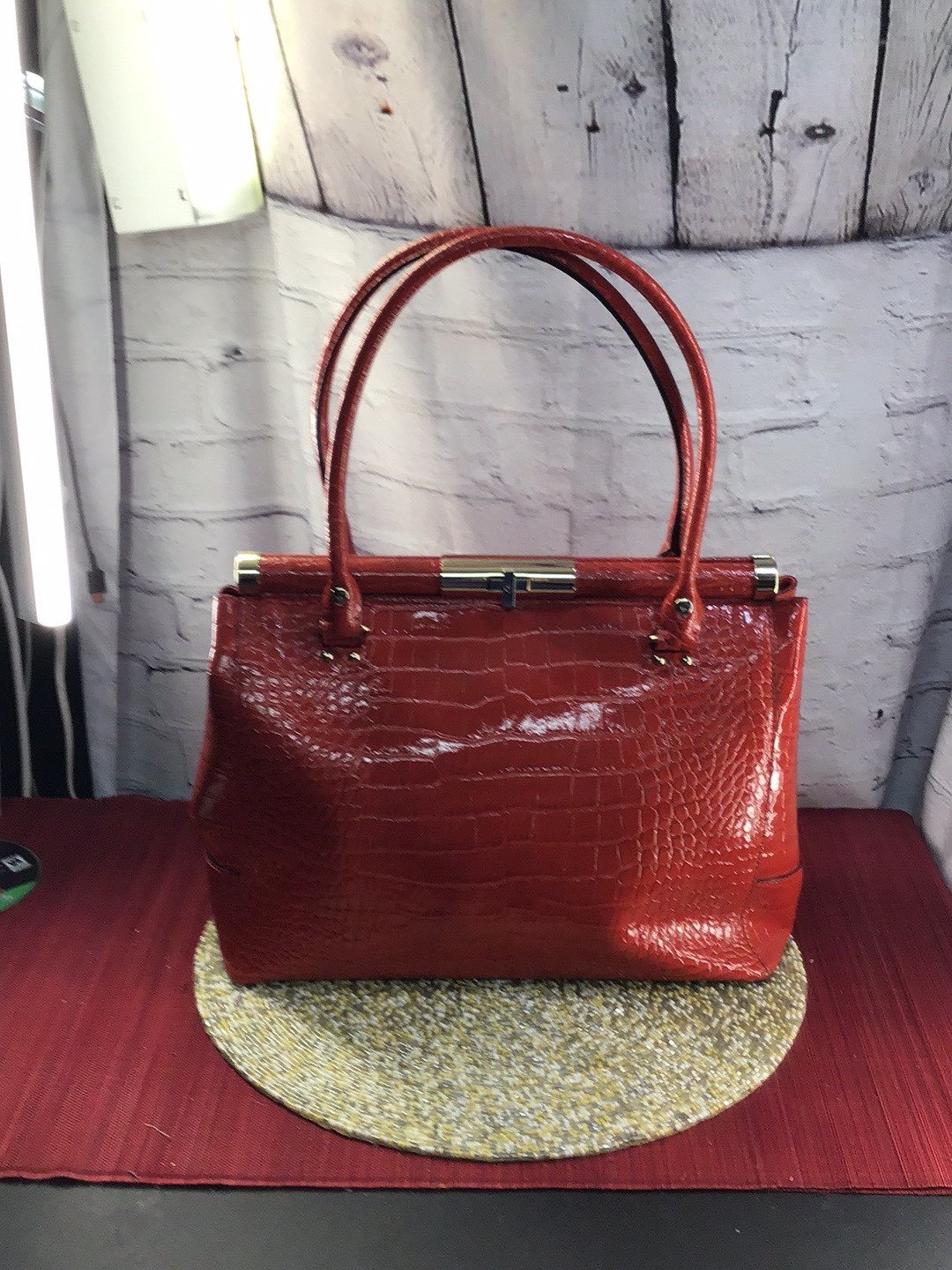 Kate Spade Red Patent Satchel