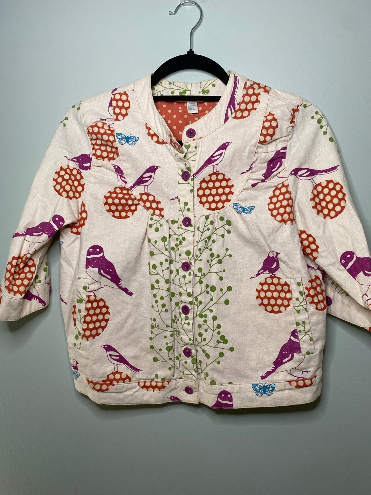 Trinity Linen Shirt Blouse Jacket Size Medium