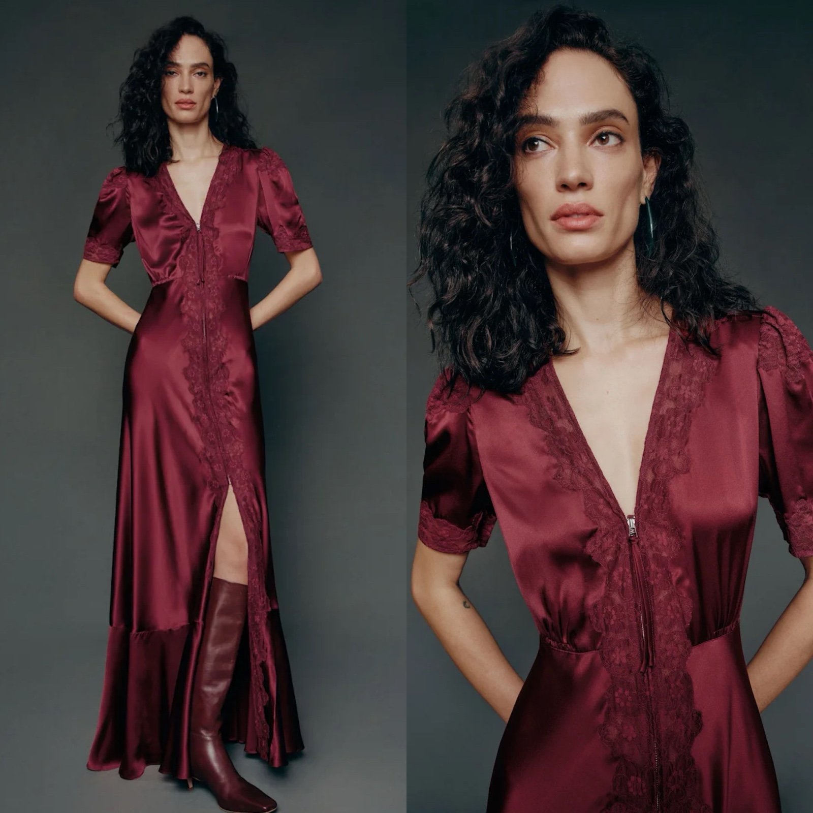 Reformation NWT Charles Dress in Chianti