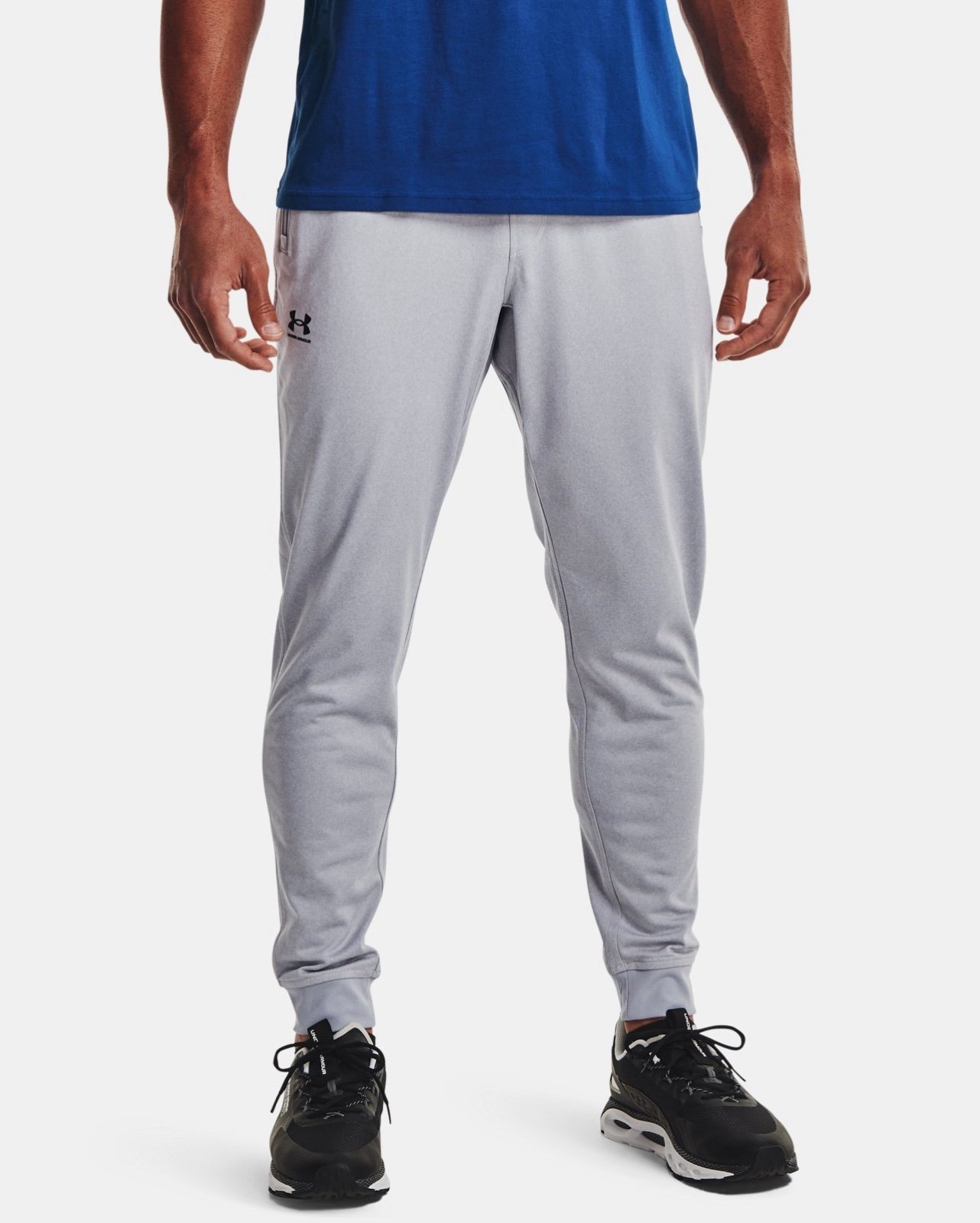 Men's UA Tricot Joggers Gray Black Under Armour XL