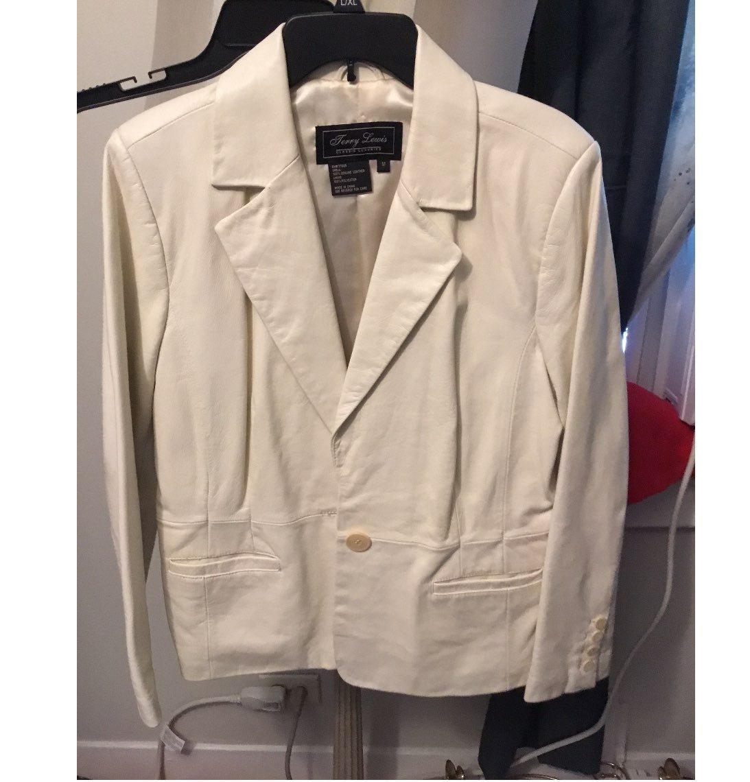 Nwot Terry Lewis lamb leather blazer