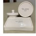 Rae Dunn 2 Pieces Ceramic Bathroom Set Dish Wash Plate And Things Jar With Lid
