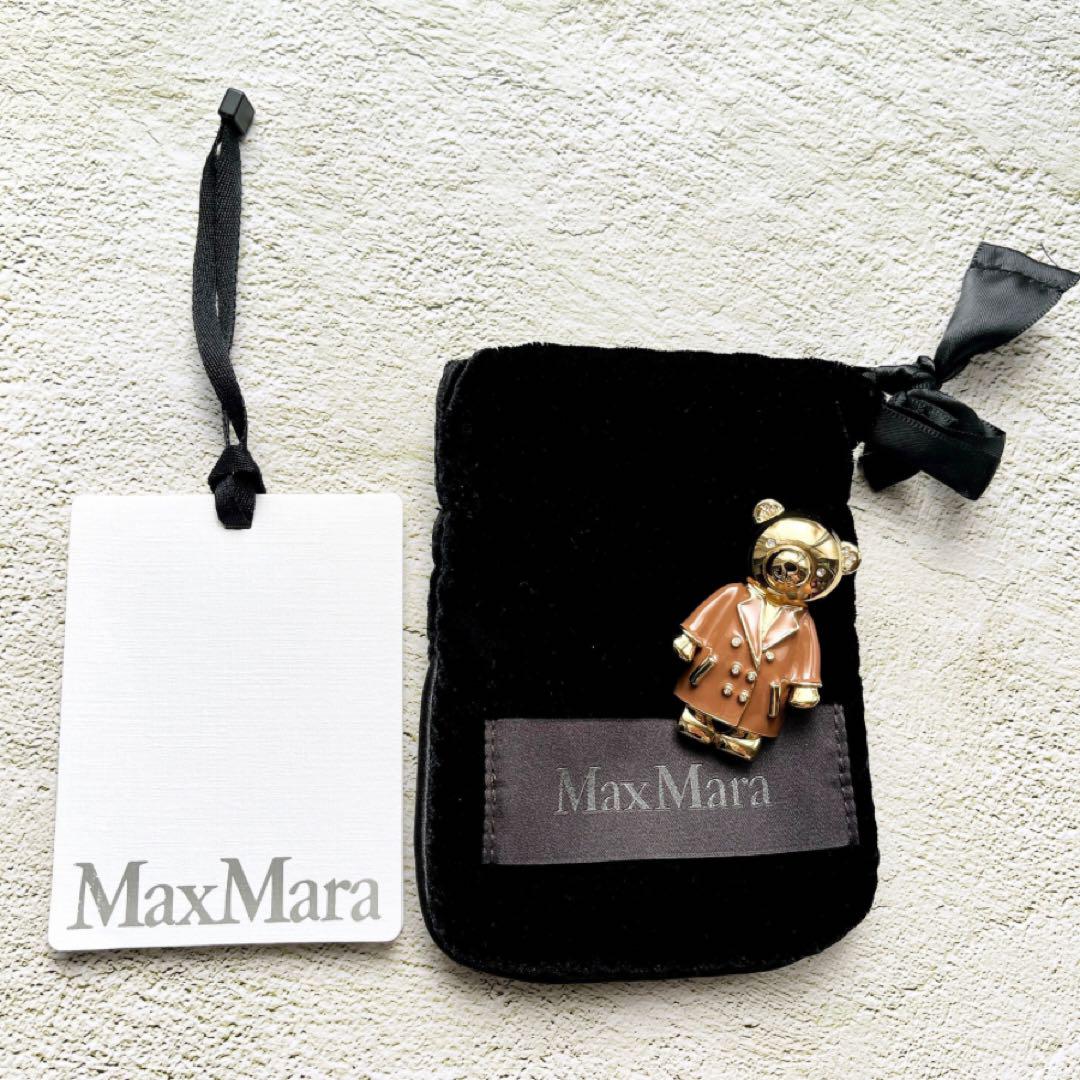 New shiny Max Mara brooch Teddy, 2024 autumn/winter new collection.