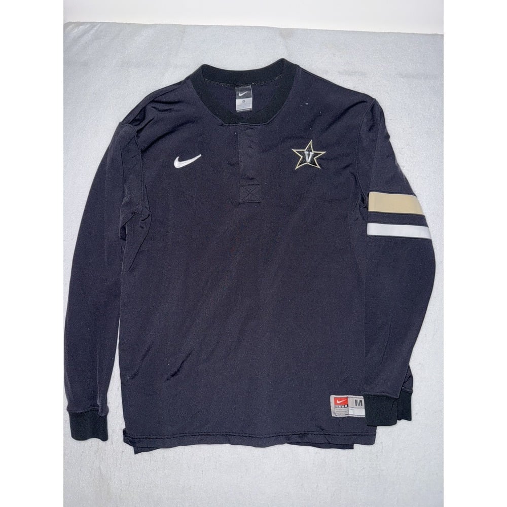 Team Issued Vanderbilt Baseball Nike Warmup Shirt Mens Size M RARE