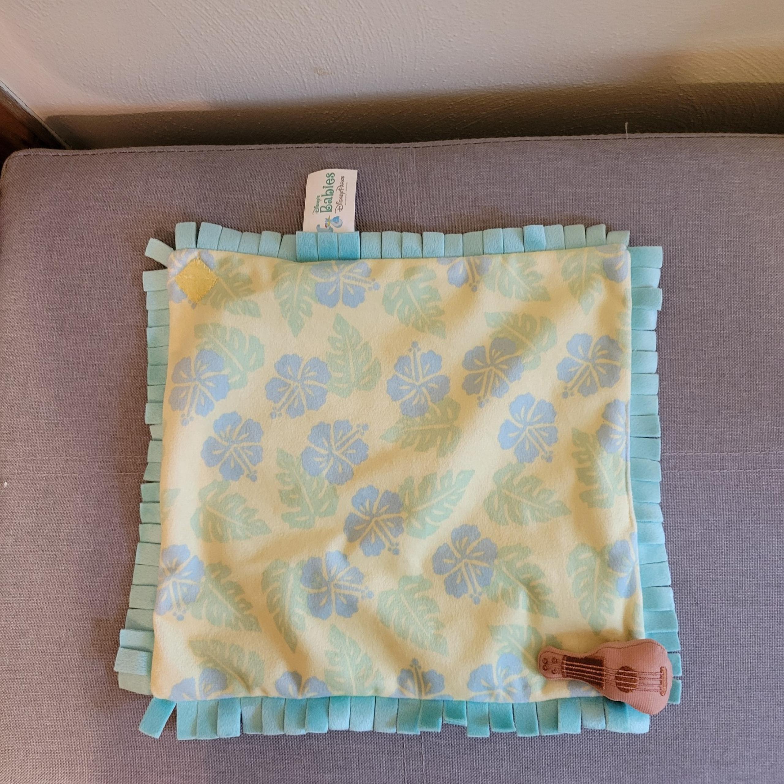 Disney Parks Babies baby Stitch replacement Lovey Blanket Ukelele Green Yellow