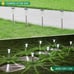 10 Pack Waterproof Stainless Steel Solar Stake Lights for Pathway