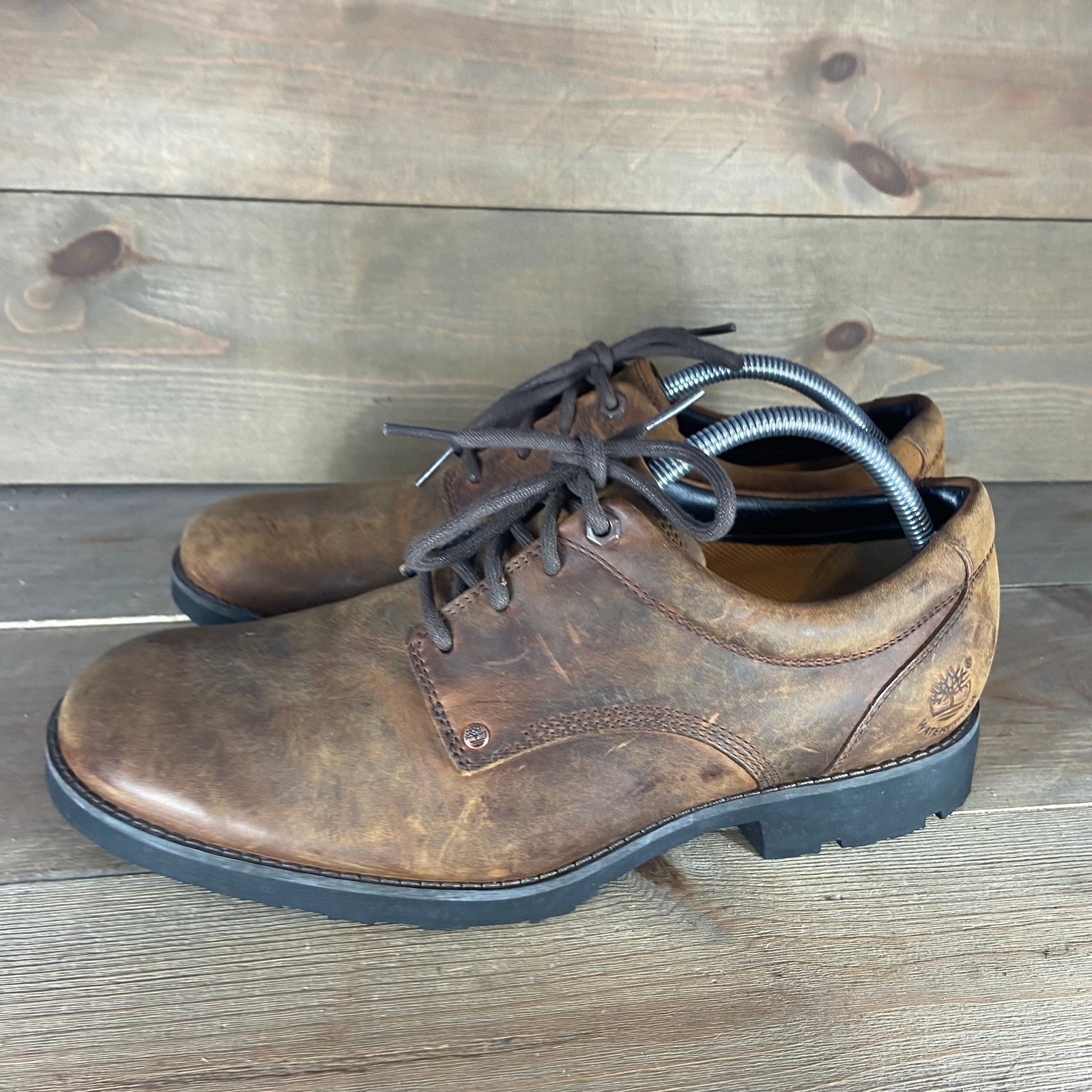Timberland toya lake Mens size 9 shoes brown leather comfort oxfords Gently us