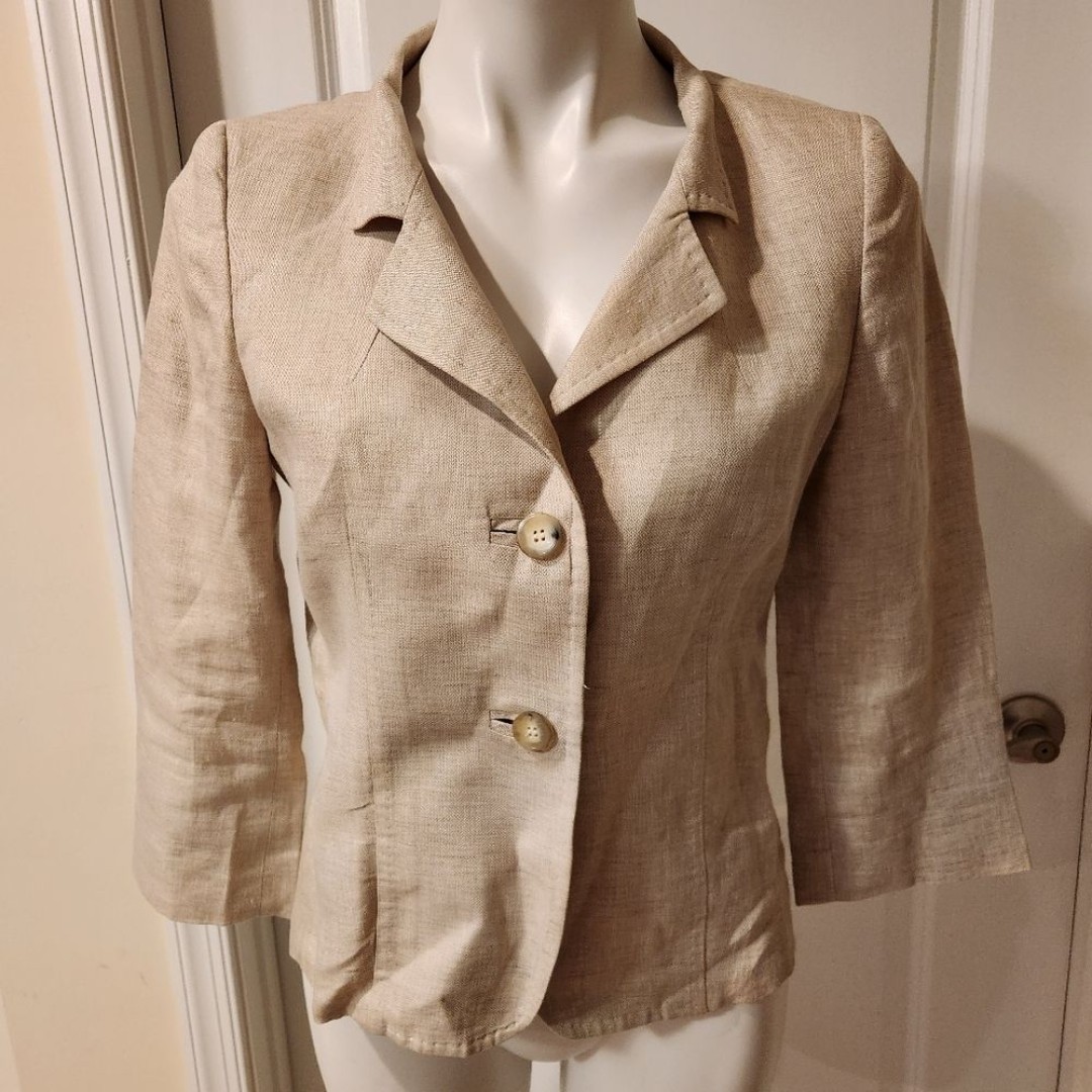Max Mara Linen Blazer Size 8