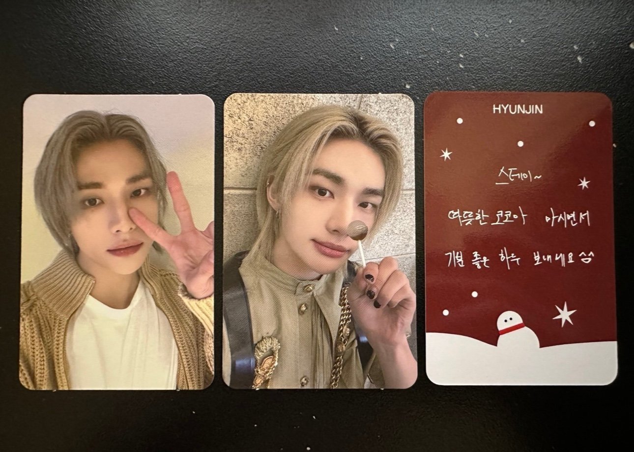 STRAY KIDS HYUNJIN ROCK STAR SOUNDWAVE PHOTOCARD SET OF 3