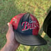 1990s Chicago bulls leather color block vintage hat