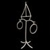 Sailboat Sailing Nautical Bathroom Guest Towel Holder Approximately 19.5 Tall