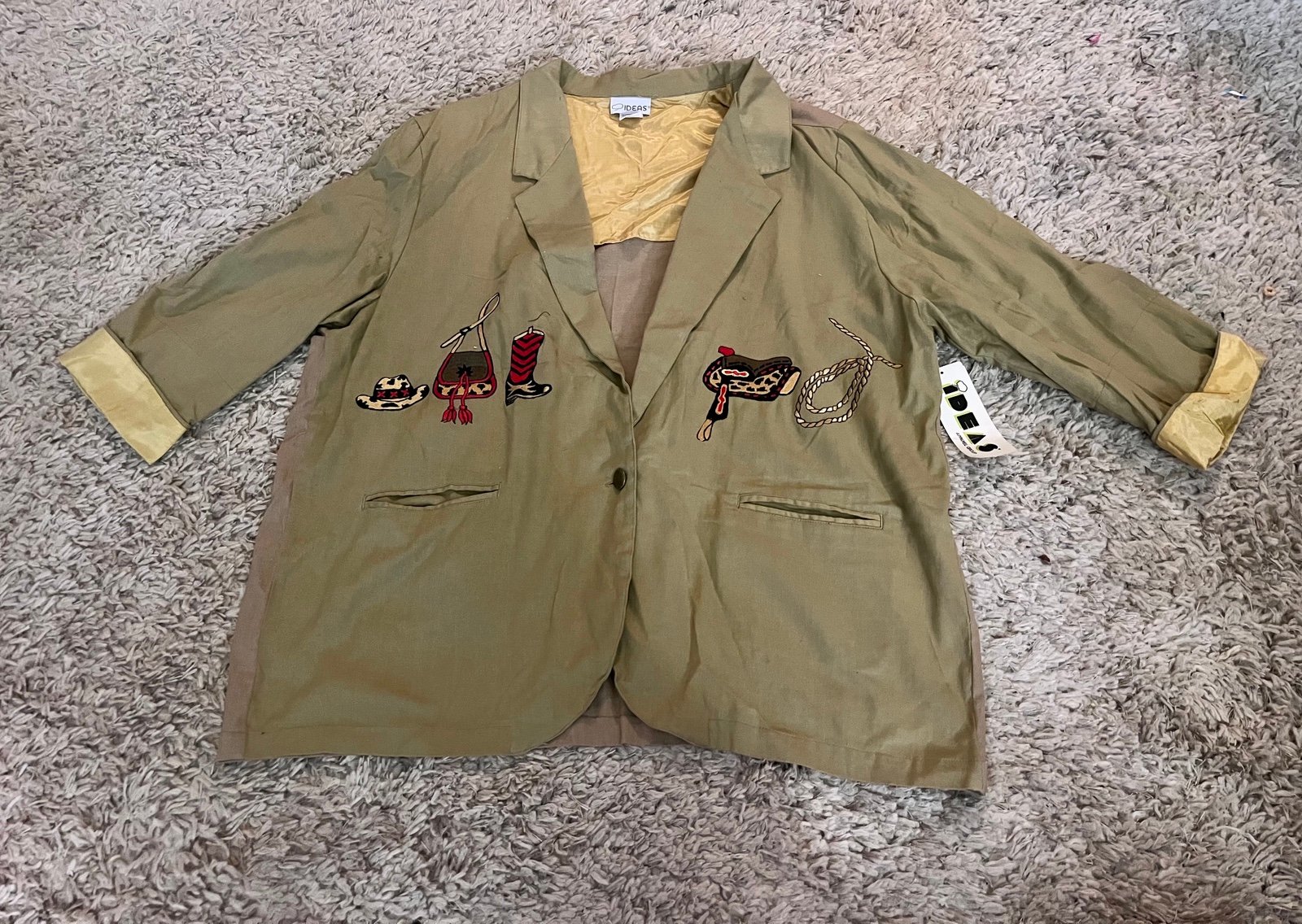 Ideas Apparel Group vintage women’s western blazer