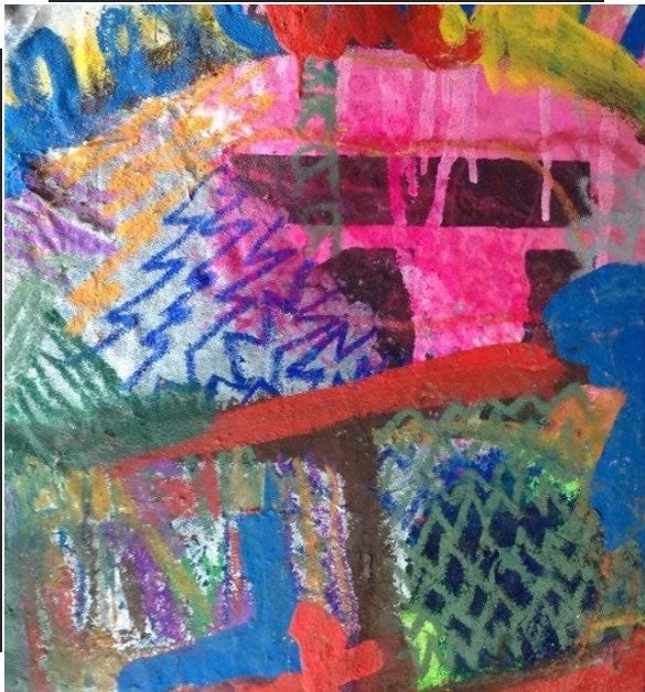 2FT Acrylic Canvas Painting Original pop