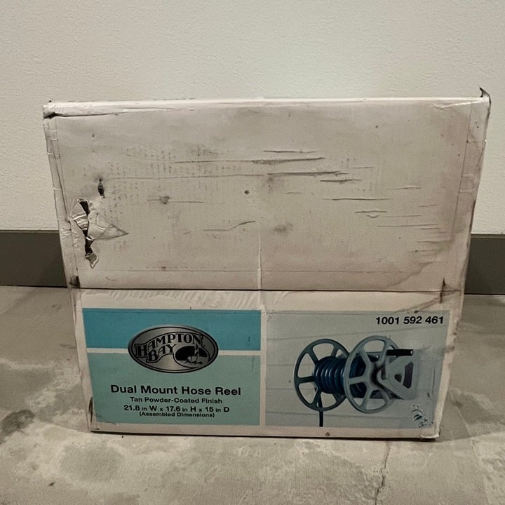 Liberty Garden 5/8in Steel Multi Purpose Hose Reel 200ft LBG7031 for Outdoors