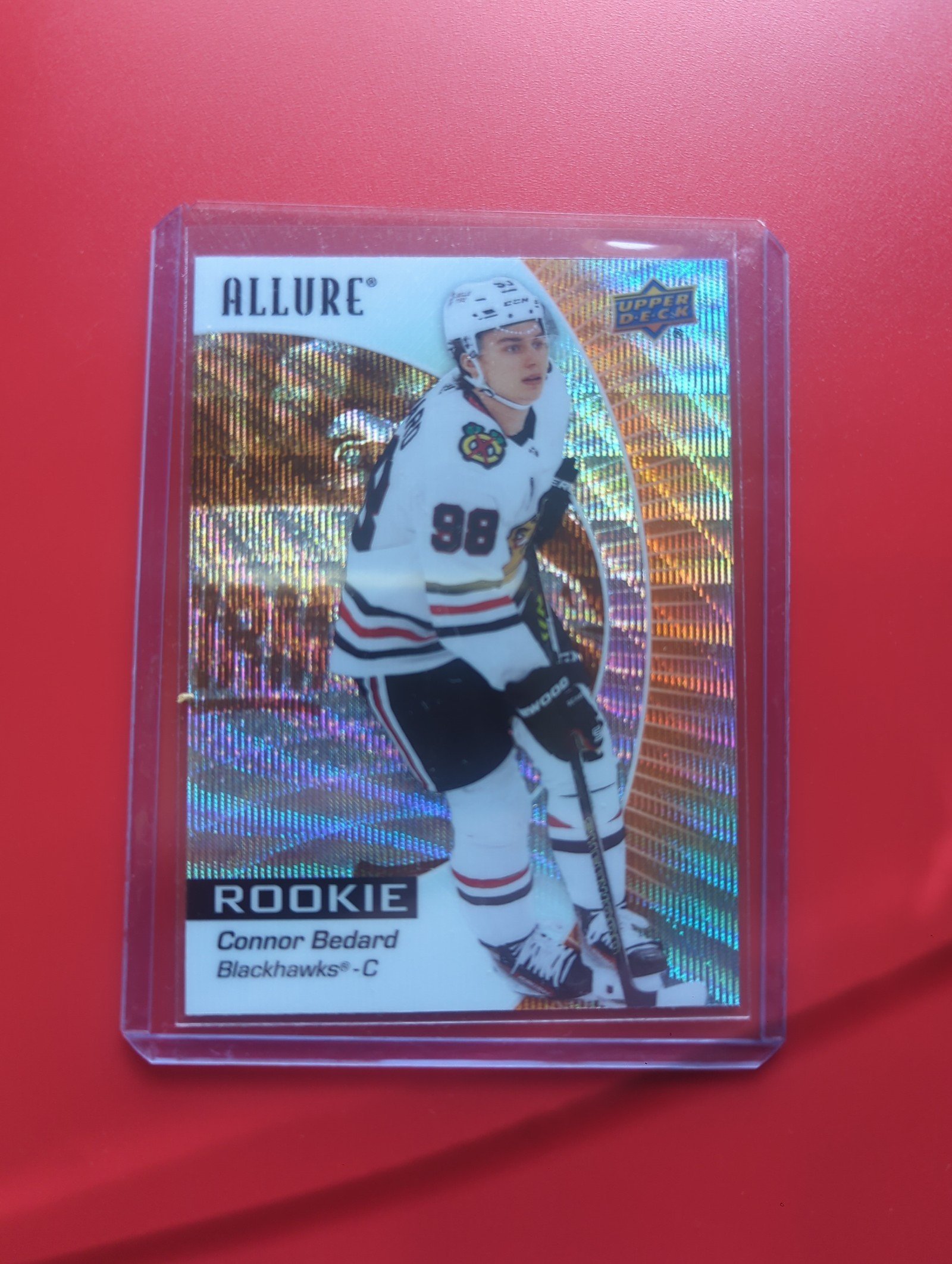 23-24 Upper Deck Allure Connor Bedard Orange Slice rookie