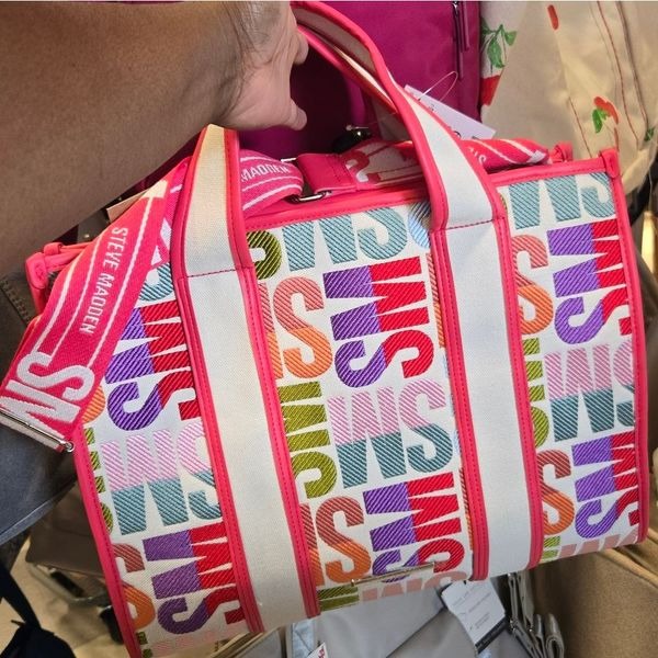 Steve Madden Multicolor Logo Tote Bag