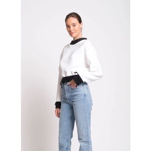 Katharine Kidd- Kylie WQ Top- White & Black SIze M NWT 325