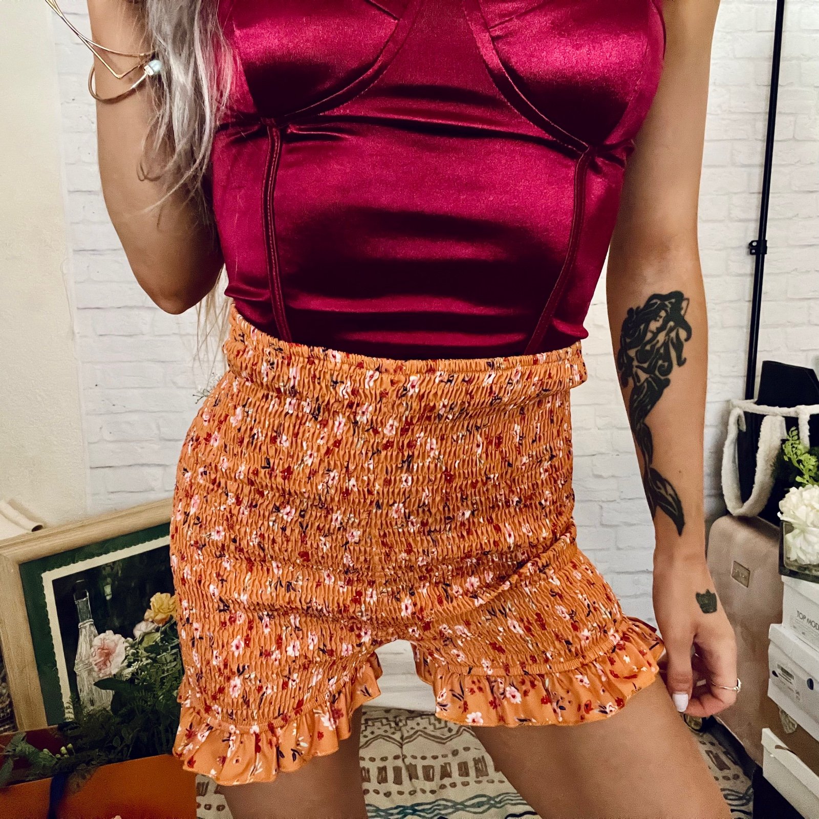 NEW Ditsy Floral Smocked Shorts