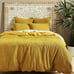 Anthropologie Euro Sham Textured Nori Yellow Ochre Cotton 1 Pillow Cover New