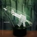 Gun lamp that can change color