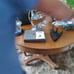 30 year limited edition tridimesional gold and silver cast chess game,,great col