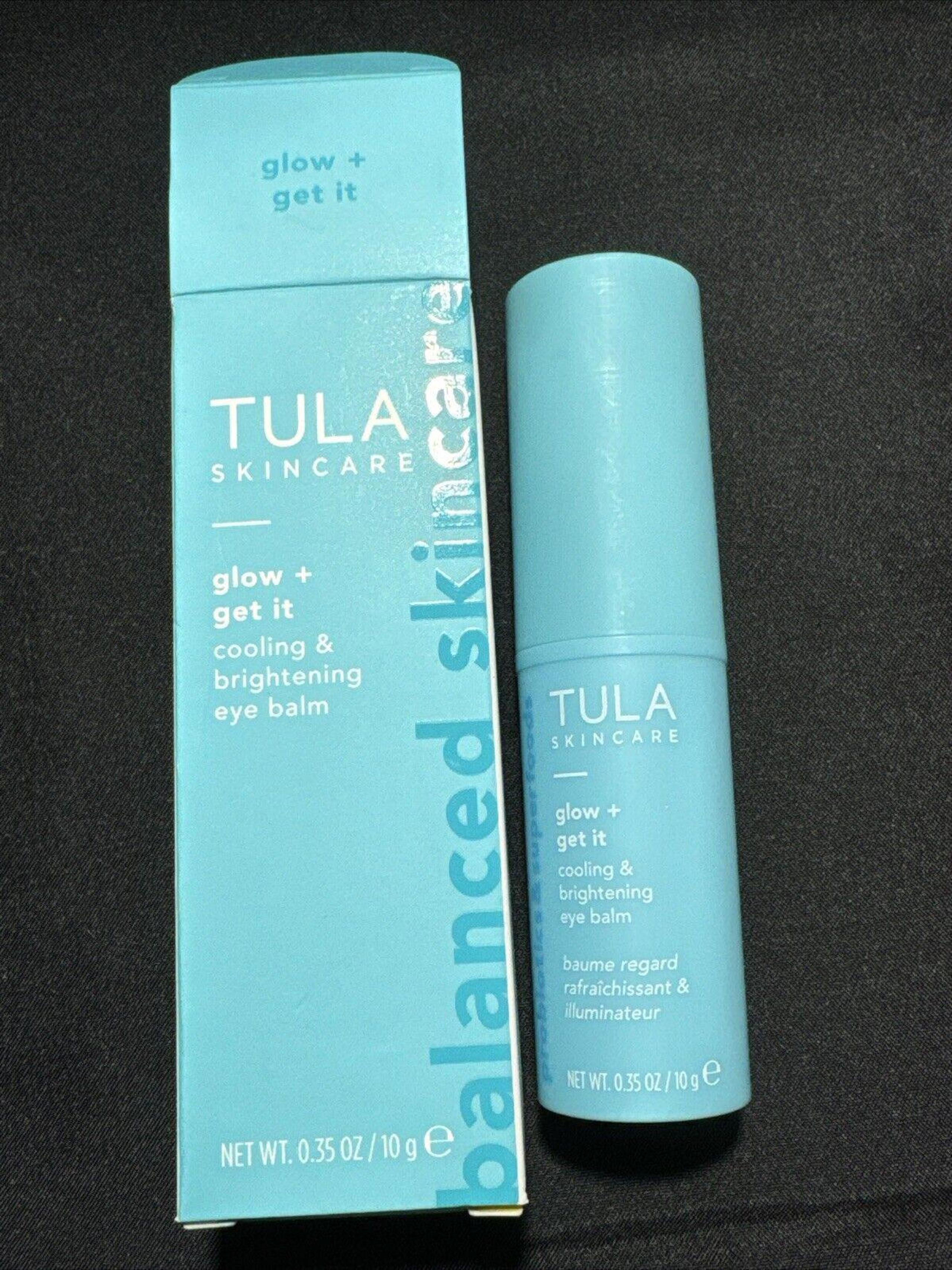 Tula Skincare Glow + Get It Cooling Brightening Eye Balm .35oz $38 Retail NEW