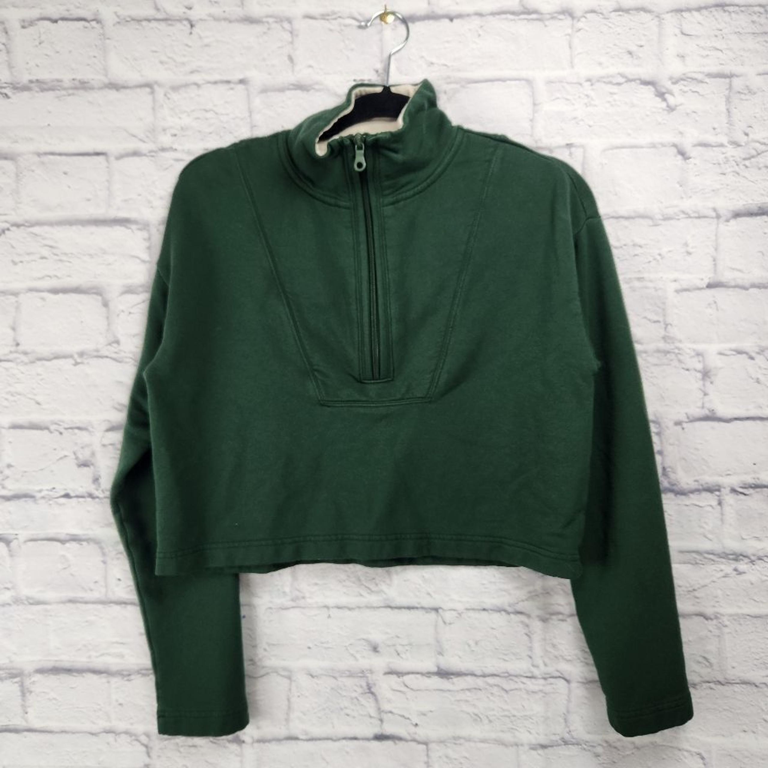 AERIE cropped half zip sweater, size XS