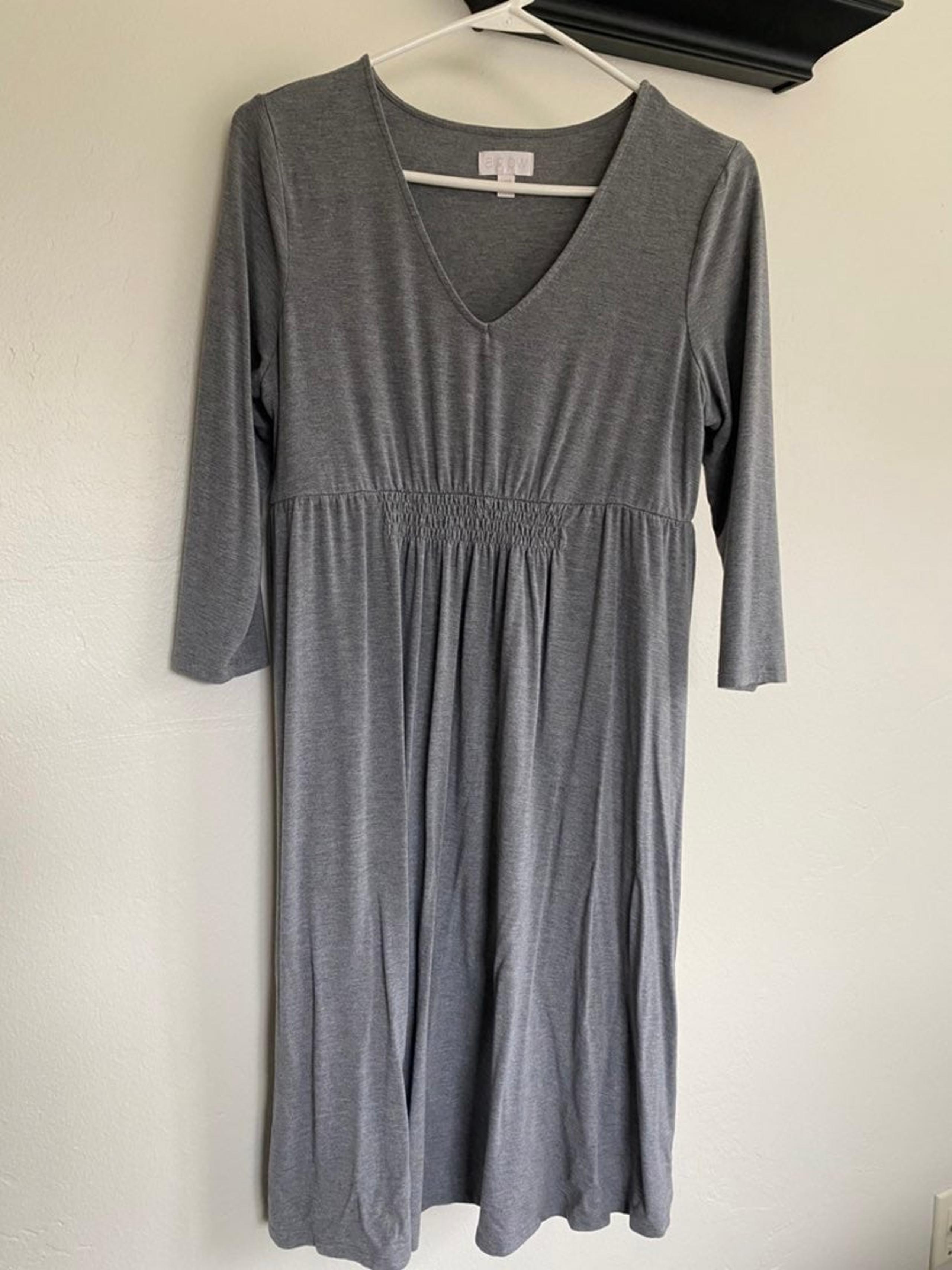 Gray Maternity Dress