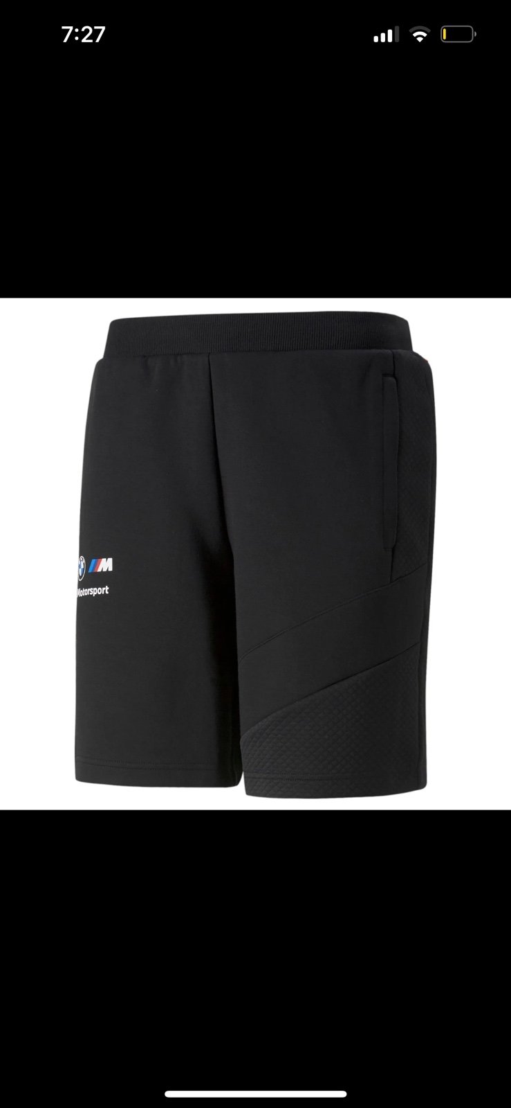 [535868-01] Mens Puma BMW Motorsport SWEAT SHORTS size small