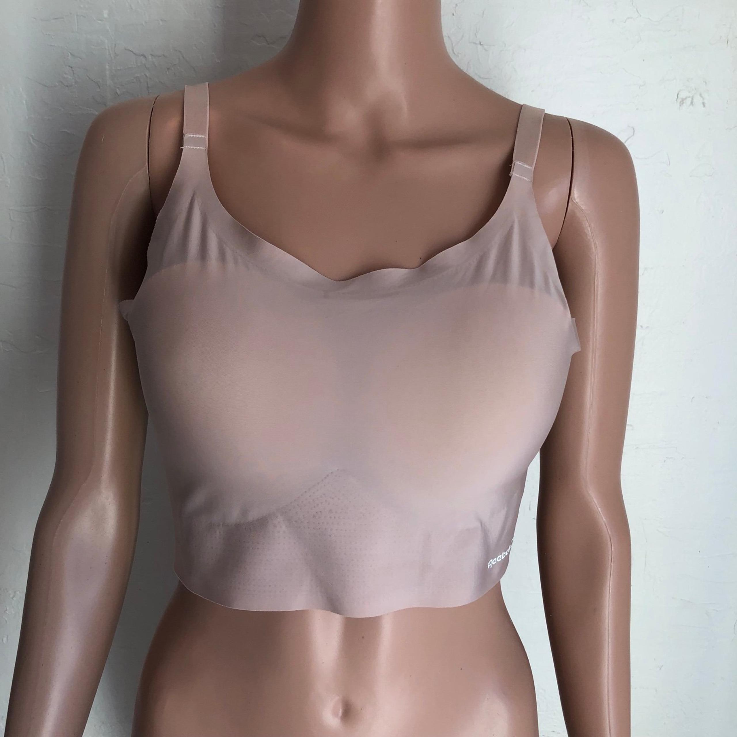 Reebok Tan Seamless Intimate Sports Bralette Women’s Size XL Adjustable Straps
