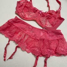 Victoria’s Secret bra and garter belt