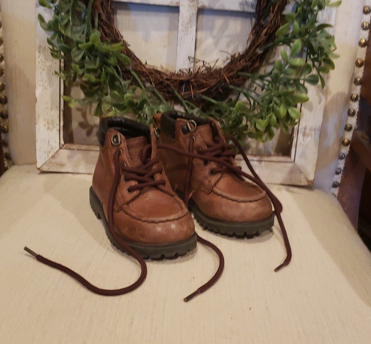 Vintage Jumping Jacks Leather Work Boots from the 1980s