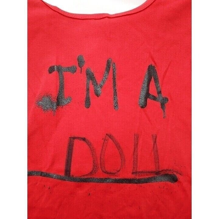 Vintage Mighty Fine Womens Top, I'm a Doll, Red, Tank Top, Large
