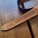 Vintage 80's Lands' End men's 34/85 brown leather and colorful stripe wool belt
