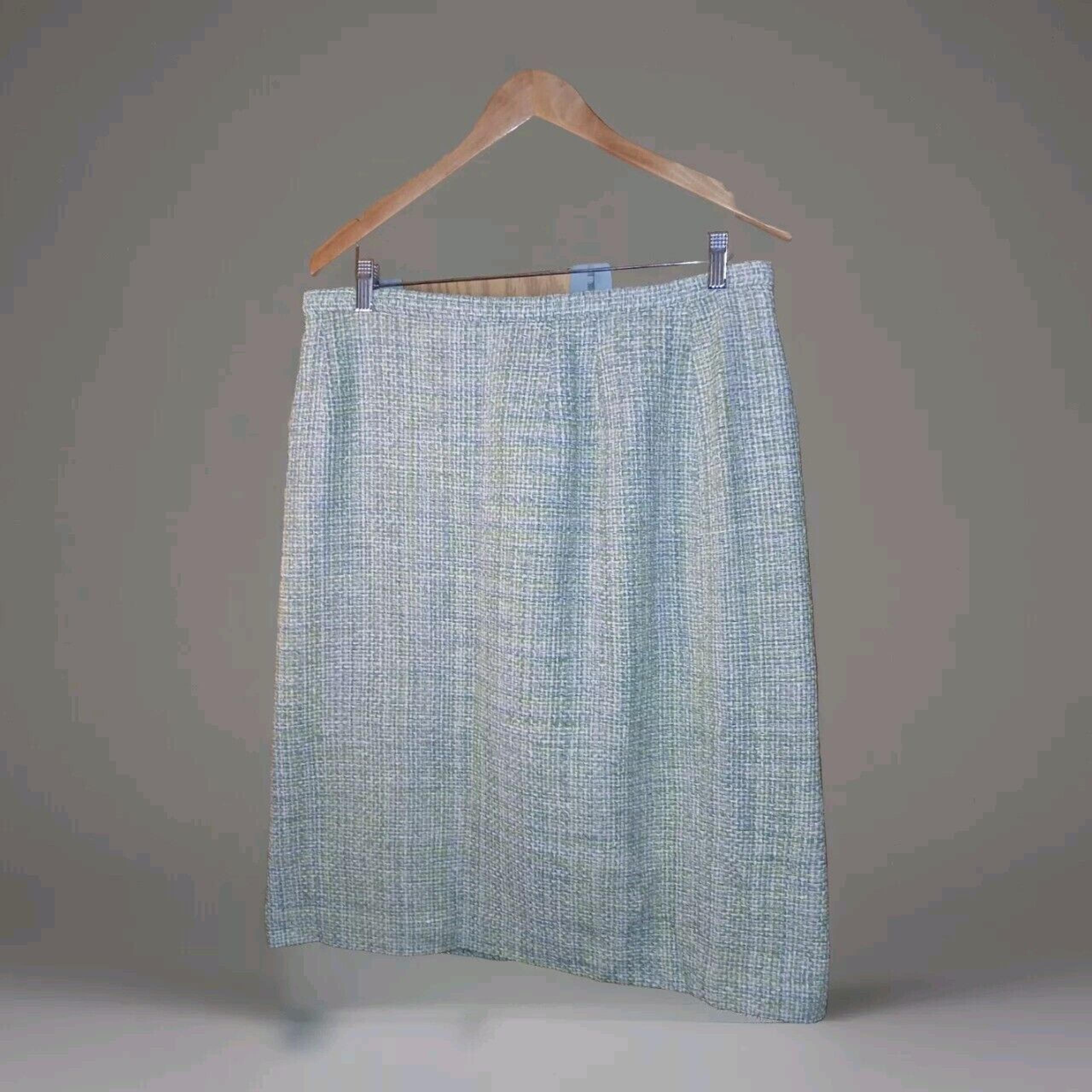 Pendleton Pencil Skirt Womens Size 16 Midi 100% Silk 100% Polyester Lining 36×27