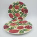 2 La Ceramica VBC Nove Italy Dinner Plates 7401/27 Apples 11.75 MINT RARE