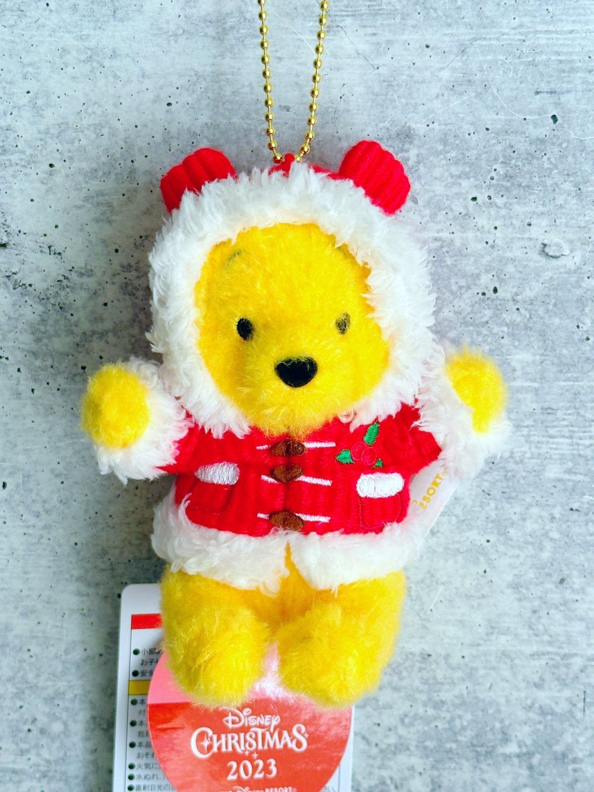 Tokyo Disney Resort Pooh Jolly Holiday 2023 Plush Keychain