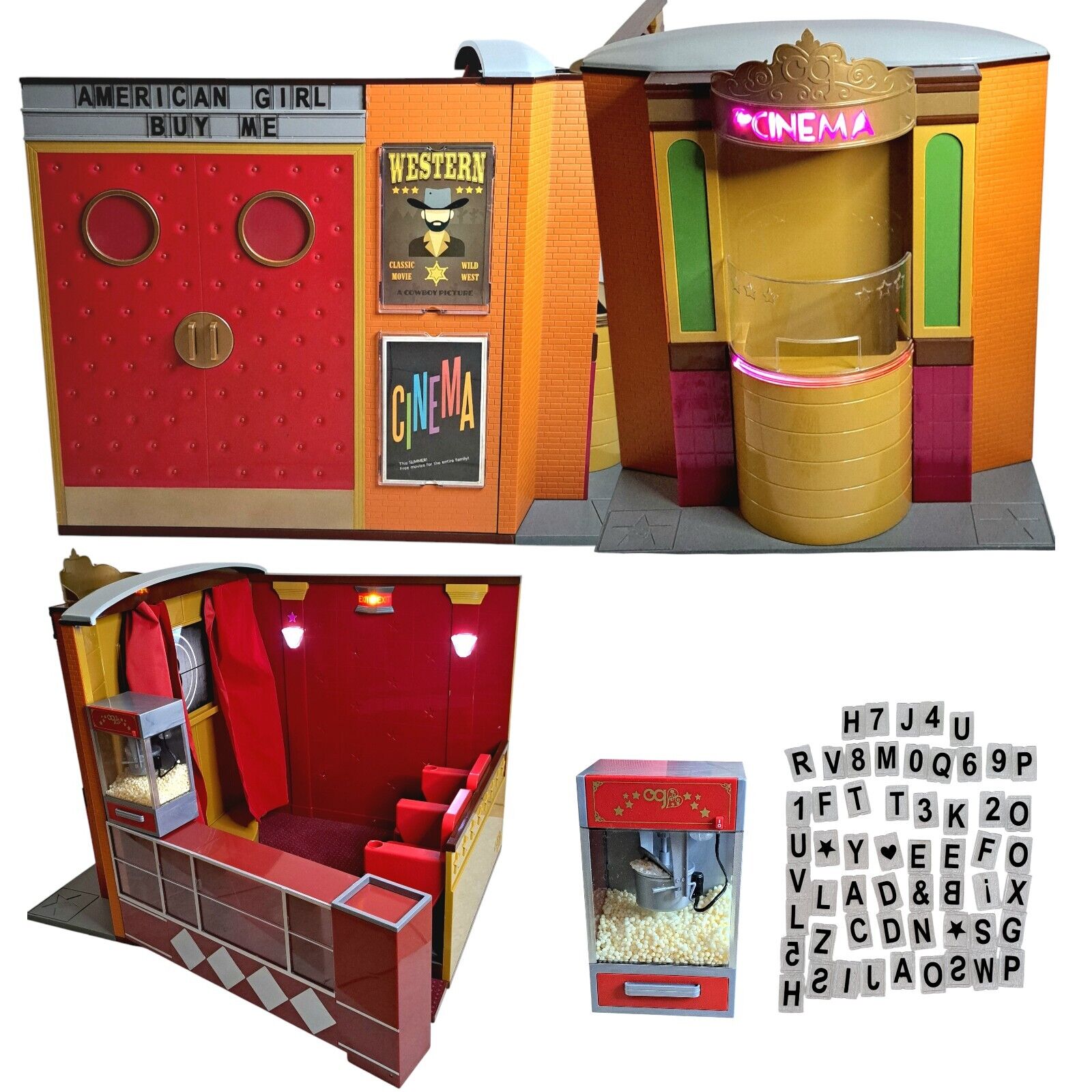 Our Generation Movie Theater Cinema Playset for 18" Dolls American Girl Doll