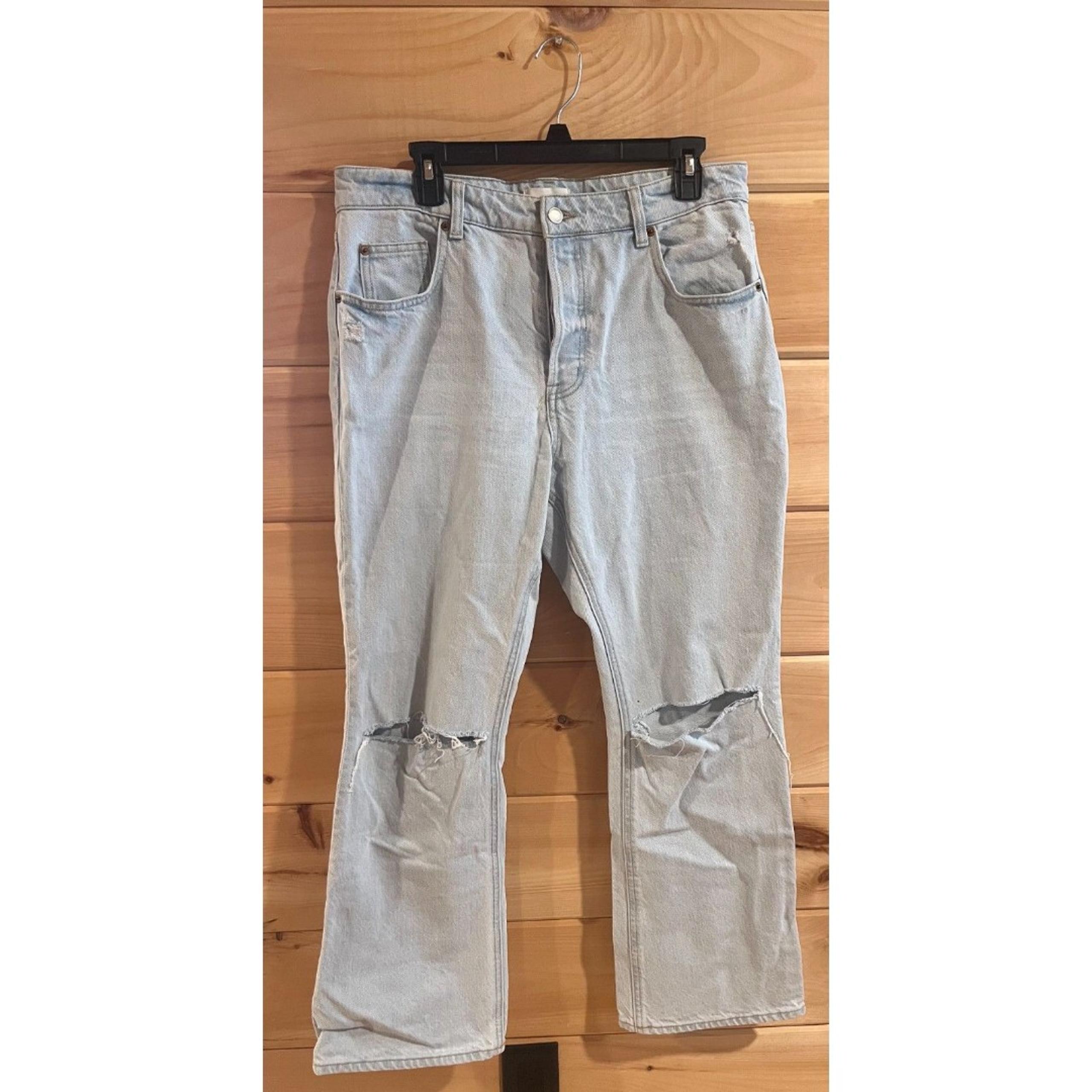 Distressed Flare Jeans