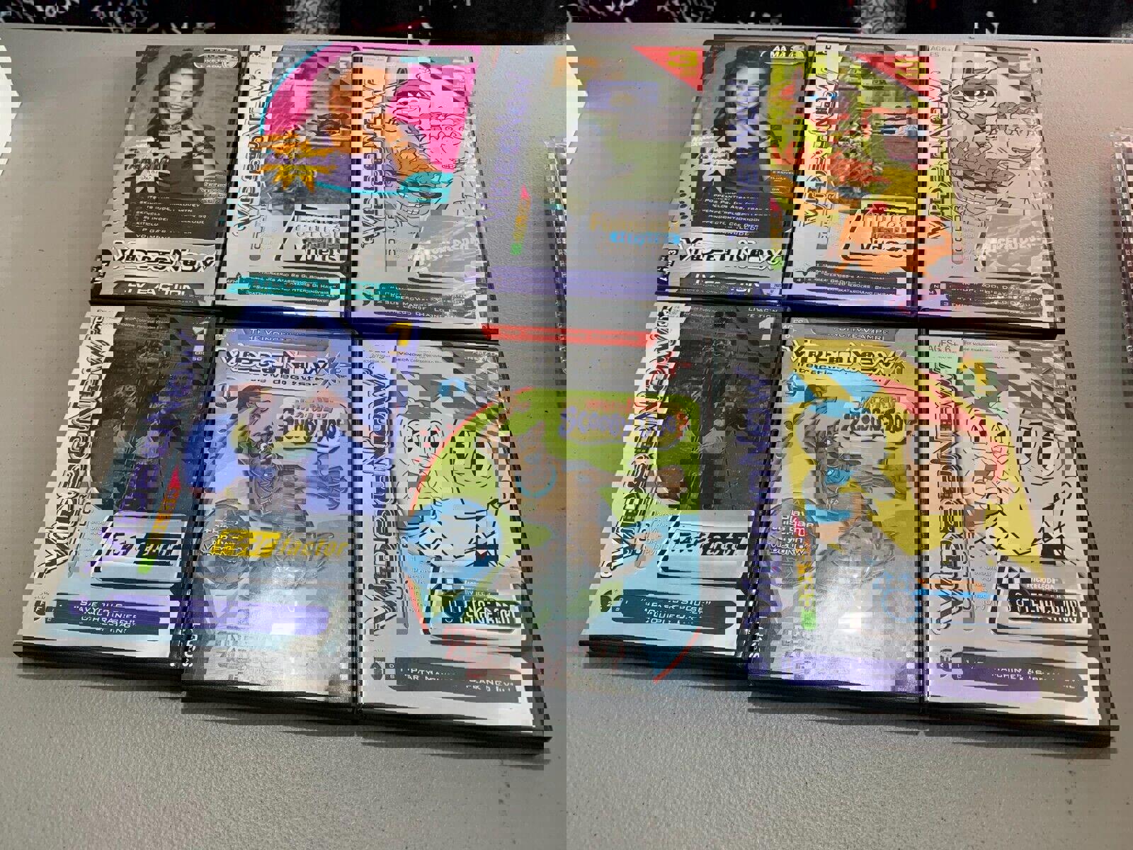 LOT OF 6 VIDEONOW TAPES - TEENAGE ROBOT, SCOOBY DOO, FEAR FACTOR, NICKELODEON &