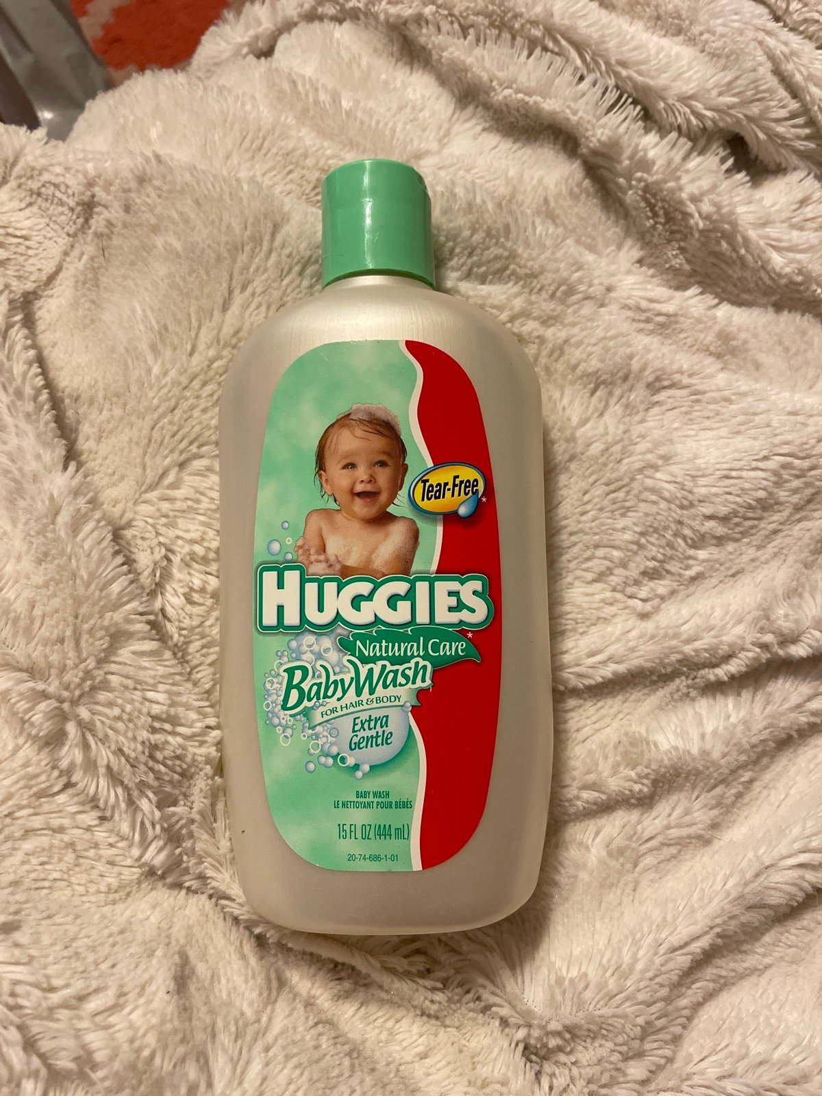 RARE Huggies Natural Care Baby Wash Extra Gentle 15 oz