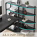 L Shaped Computer Desk 63'' Corner Gaming Desk with Keyboard Tray & LED Lights