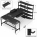 L Shaped Computer Desk 63'' Corner Gaming Desk with Keyboard Tray & LED Lights