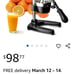 New..Tramontina Heavy-Duty Commercial-Grade Citrus Press, Red