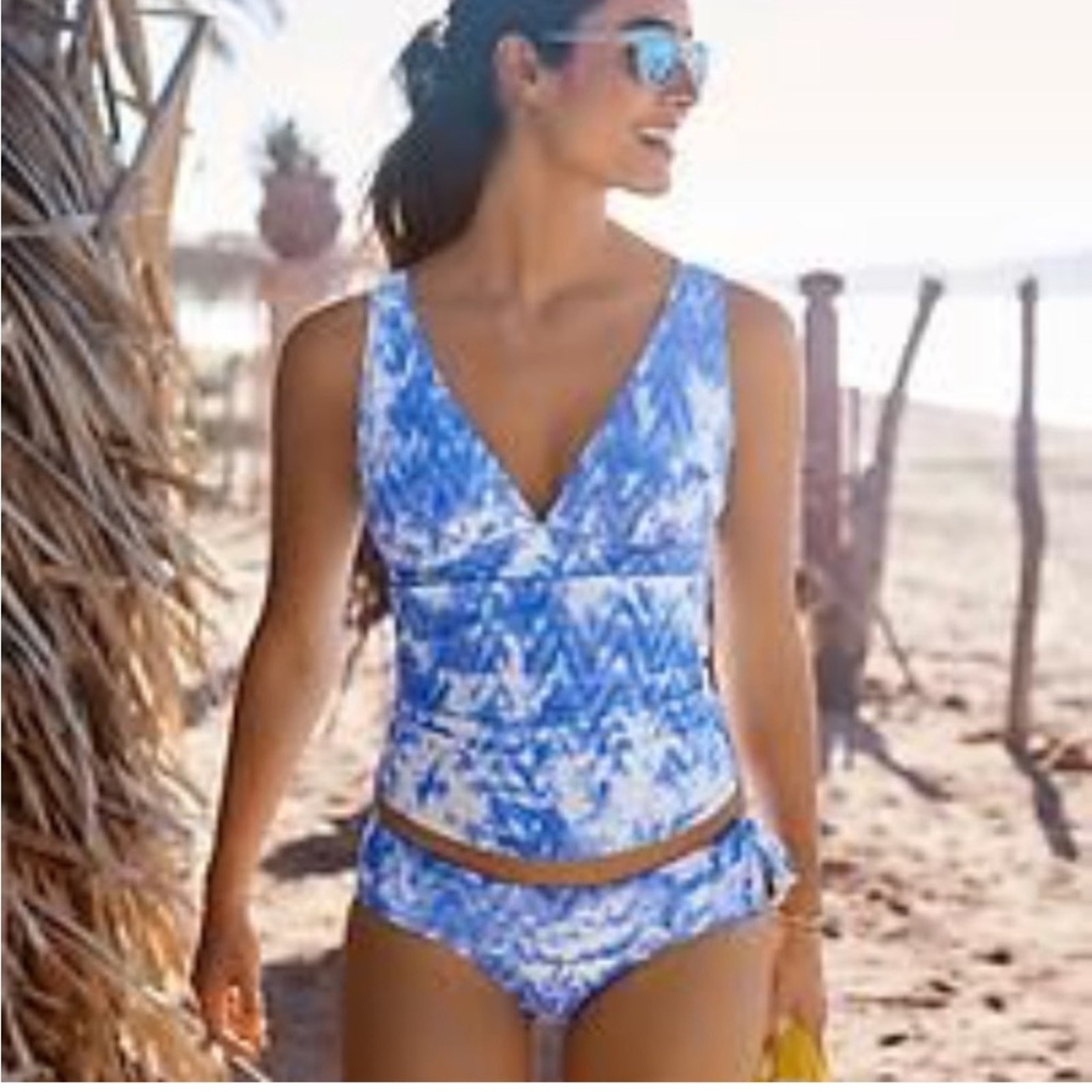 Athleta Grenada Tie Dye 2 Piece Tankini Swimsuit Medium NWT